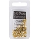 Creative Impressions Mini Metal Paper Fasteners 100/Pkg-Hearts - Gold, CI91033