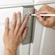 MeasurePro Cabinet Door & Drawer Hardware Installation Template Kit Made Gray 