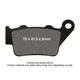EBC V Semi Sintered Brake Pads Rear Right for Indian Scout Bobber Twenty 2019-22