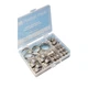 Assorted Mild Steel Hose Clips - Box of 32 - 9.5mm To 40mm - JUBILEE PPMS