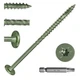 FMhotu #14 Heavy-Duty Wood Screws, Star Drive Deck Rust 6 Inch, Green 