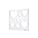 HERMIT TOOLS 8-in-1 Heart Inlay Template | Router and Decorative Templates for W