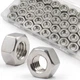 ZQZ M10-1.5mm Hex Nuts,40 Pack 304 (A2-70) Stainless Steel Hardware Nuts,Stan...