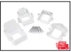 Fiberon ArmorGuard Classic White Plastic Stair Rail Hardware Kit Brackets Screws