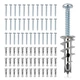 Zruosiniy 116 Pcs Premium Zinc SelfDrilling Drywall Anchors and Screws Kit, H...