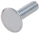Hillman 45916 Metric Carriage Bolt (M10 x 40 | 1.50 Pitch) M10x1.50, silver
