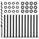 1/2 in. x 8 in. Carriage Bolt Kit 12 Bolts Washers Nuts Auger Drill Bit