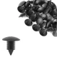X AUTOHAUX 40pcs 10mm Hole Dia Plastic 22x20mm / 0.86"x0.78"(L*Max.D), Black 