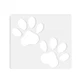 Betagt Double Paw Print Template, Router Templates for Woodworking, Clear