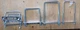 LOT OF 10 - Square U Bolt Variety Sizes  with Nuts and Plate National Hardware