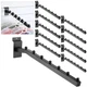 Blulu 10 Pcs 7 Ball Slatwall Waterfall Hooks 13.8 Inch Metal Slat Wall Access...
