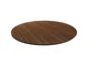 Lorell Tabletop Round Knife-edge 42" Dia x 1" Walnut 59662