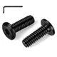 MewuDecor 5/16-18 x 3/4" Flat Head Socket Screw x 3/4", Black