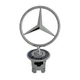 Silver Chrome Bonnet Hood Star Ornament Emblem For Mercedes C E S 2000 - 2019