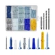 Wensilon (274 pcs) Plastic Drywall Wall Anchors Kit with Screws， Concrete