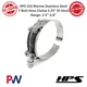 HPS 316 Marine Stainless Steel T-Bolt Hose Clamp 2.25" ID Hose Range: 2.5"-2.8"