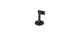 Deltana HRC253U19 Handrail Brackets, 3" Projection in Paint Black