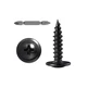 Wensilon (250 pcs)#8&times;1" Black Truss Head Wood Screws Quick Metal Self Tappi
