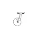 Delaney 406111 Nickel 3-1/8" Projection Hand Rail Bracket