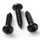 BNUOK #10 x 1-1/4 Inch Pan Head Wood Screws, Phillips x 1-1/4", Black 