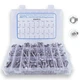 Self Drilling Screws,AETTL 404pcs #8#10 Stainless Steel Hex Head & Wafer Tapp...