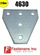 (QTY 2) 5-Hole Flat "T" Splice Plate Fitting Unistrut Channel #4630 P1726 TEE