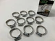(10) Ideal 5228 Hose Clamps, 1-1/4" - 2-1/4" (32mm-57mm) Clamping Range