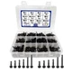 450 PCS #8 #10 Self Tapping Screws Assortment Kit Black Oxide 410 Steel