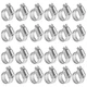 WINL Stainless Steel Hose Clamps 1/2'' - 24PK Micro#4 (1/4" ~ 5/8"), Metallic 