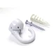 Hangman EHO-W White Metal Small Indoor/Outdoor Elephant Ceiling Hook 100 lbs.