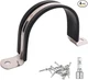 4 pk. Soimuk 3 1/2"  Stainless & Rubber Cushioned Heavy Duty Conduit Pipe Clamps