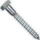 Hillman 1/4 In. x 1-1/2 In. Zinc Hex Lag Screw (100-Count) 230009 HILLMAN The