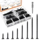 390-Pcs #7 Coarse Thread Drywall Screw with Phillips Drive Black Oxide Finsh ...
