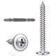 VGBUY 100Pcs #8x2 Wood Screws Phillips Modified Truss #8 x 2 inch, Silver 