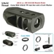 All Steel .450 Tanker Style Competition Muzzle Brake 5/8''x32  5/8x32 TPI Black