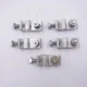 5 Pack Wiley Weeb Lug 6.7 Grounding Lugs 1/4" Hardware Tin-Plated Copper