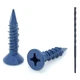 100 Qty 1/4" x 1-1/4" Flat Head Phillips Diamond Tip Concrete Screws to Ancho...