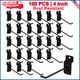 100 PCS 4" Slatwall Hooks, Slat Wall Gridwall Panel Slat Wall Hooks Slot Board