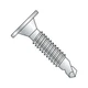 1016KWAFMS Steel Self-Drilling Screw, Zinc Plated Finish, Wafer Head, Phillips D