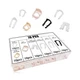 70PCS Fuel Line Clips 7 Sizes Fuel Line Connector Injector Clips Repair Kit R...
