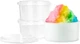 Hawaiian Shaved Ice Made in USA 3-Pack Premium Freezer 3Pcs Molds, Opaque 