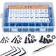 ZTF 840PCS Hex Button Head Cap Bolts Screws Nuts Washers Assortment Kit, M2 M...