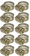 10 Breeze 62006H Power Seal Worm Drive Hose Clamps SAE Size 6 7/16" - 25/32"
