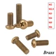 Brass M2 M3 M4 M5 M6 Pan Head Phillips Machine Screws Round Head Bolts DIN 7985