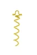 Yellow Powder-Coated Steel Spiral Anchor Stake Screw - 12 in by Sunnydaze