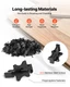 VEVOR 900-Pack Hidden Deck Fasteners, Composite T-Clips, Black, 0.26" Gap