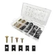 ZNDAW 170 PCS Car U Clips with Varies, including 6 millimeters, Gold, Black 