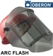 ✳️Duty Free✳Oberon Arc Flash Face Shield - 17 Cal - Hard Cap and Face Shield Kit