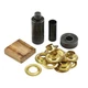 12 Piece General 71264 Grommet Kit: Solid Brass, 1/2" Inner Diameter