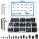 KOXXIAMOQ 786pcs M2.5 M3 M4 M5 M6 M8 Allen Head Hex Socket Head Grub Screws,M...